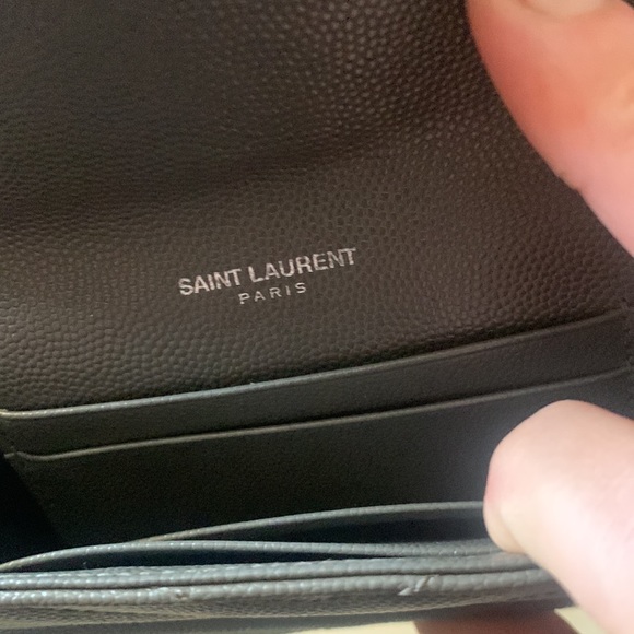 YSL Saint Laurent Cassandre Matelassé Small Envelope Wallet  Embossed like new - Picture 4 of 7